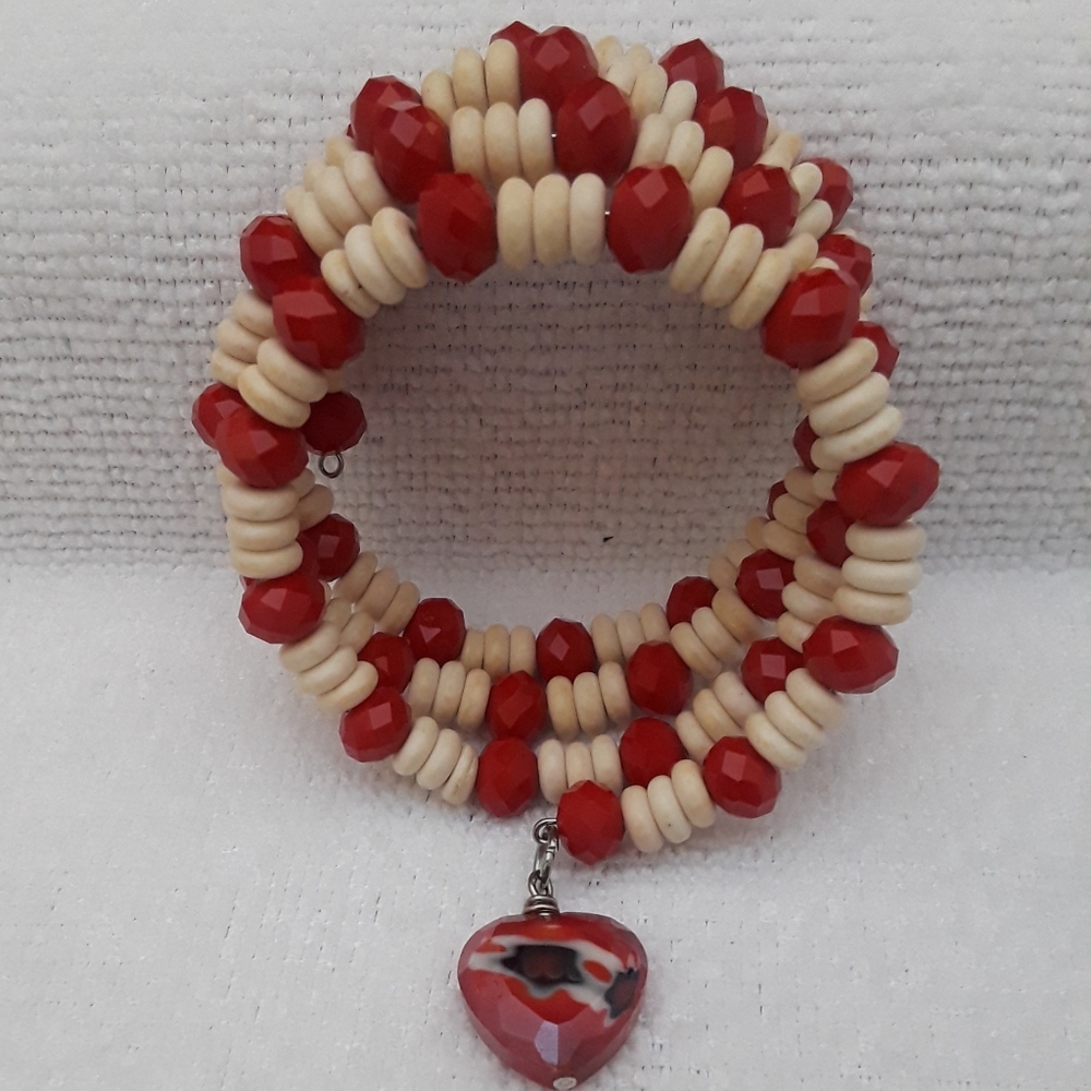 White Howlite stone bracelet